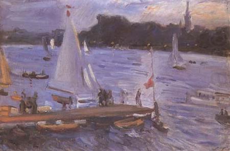 The Alster at Hamburg (mk09), Max Slevogt